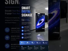 Двусторонний цифровой дисплей 4K, сверхтонкий, высокая яркость