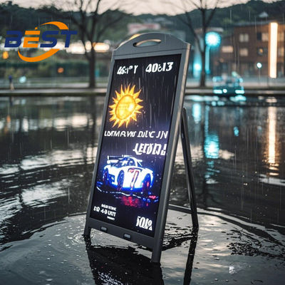 качество  Outdoor Digital Menu Board with Battery 4500Nits IP65 Waterproof & Wide Temperature Range -25℃~55℃ завод