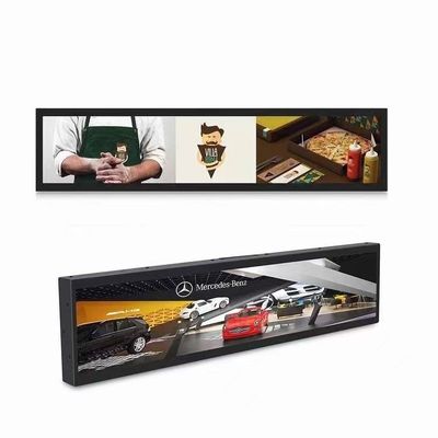 Умная полка с растянутой панелью LCD дисплей с сенсорным экраном
