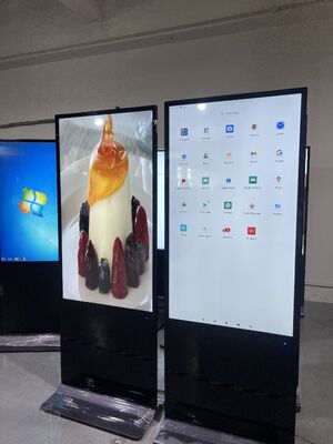 55-дюймовый цифровой вывесок LCD OS Android с яркостью ² 350 кд/м для экрана дисплея внутренней/наружной рекламы
