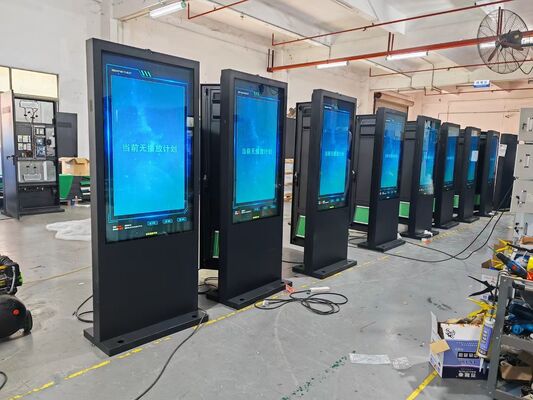 43-75 дюймовый сенсорный экран LCD рекламный дисплей с яркостью 2500 нит и углом обзора 178°/178°