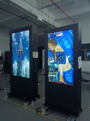 85 65 55 43 дюймовый наружный ЖК-дисплей рекламный дисплей экрана киоск цифровые вывески и дисплеи тотем