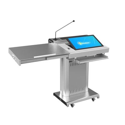 Сенсорная панель с двойной системой Учитель умный цифровой подиум лектор для школьного класса