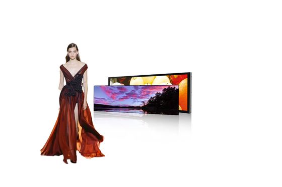 Настенный полка Край вытянутой панели LCD дисплей настраиваемый сенсорный экран LCD дисплей