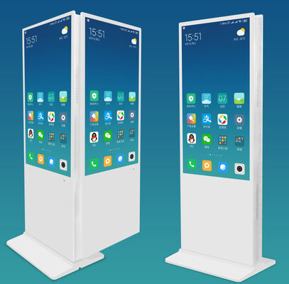 Двухэкранный LCD цифровой вывески с 350 Cd / m2 яркости и Android ОС для розничных магазинов