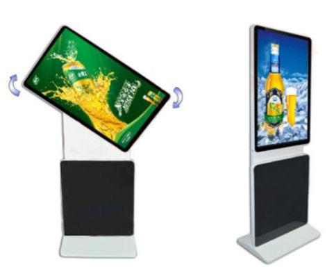 Киоск с вертикальным дисплеем 4K видеоплеером LCD рекламный дисплей с сенсорным экраном с CMS