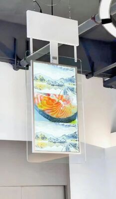 Двусторонний прозрачный OLED цифровой вывески 55 дюймовый ЖК-дисплей для рекламы