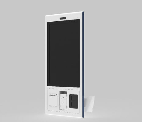 Android Payment Kiosk System 27 дюймовый ресторанный самообслуживание Киоск заказа с тепловой печатью Самообслуживание электронный киоск