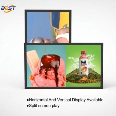 Внешний IP66 водонепроницаемая цифровая вывеска 55 дюймов 5000nit UHD Авиационный Алюминиевый сплав