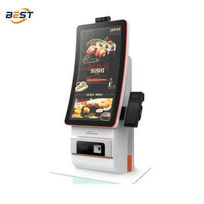 Настольный самообслуживание Киоск заказа Комплексная POS система с сканером штрих-кода касса