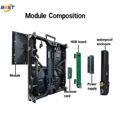 Мобильный интерактивный светодиодный арендный дисплей Рекламные вывески Облачный контроль Плиткая видеостенка