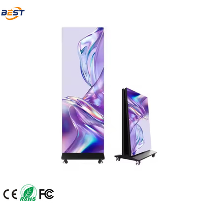Портативный внутренний светодиодный плакат экран P1.25-P2.5 4K UHD 3840x2160