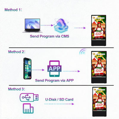 Customized 32 Inch TFT-LCD Outdoor LCD Digital Signage with Multi Language Support