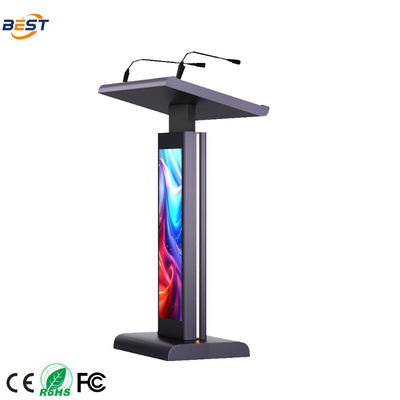 21.5 дюймовый сенсорный мультимедийный подиум с многоточечным фольгой и встроенными динамиками 8Ω