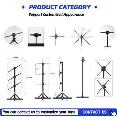 3D голографический вентилятор с совместимостью приложений Android для внутреннего использования и поддержкой множественного сплайсинга