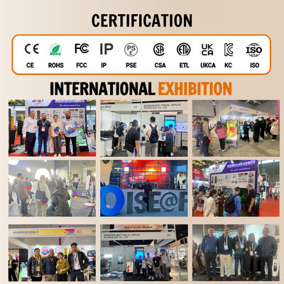 Изогнутый настраиваемый светодиодный ресепшн GOB с регулируемой высотой для бизнеса