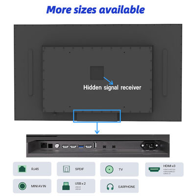 Внешний телевизор IP55/IP66 водонепроницаемый 4K Google TV 1500-3000nits Высокая яркость коммерческий дисплей для рекламы