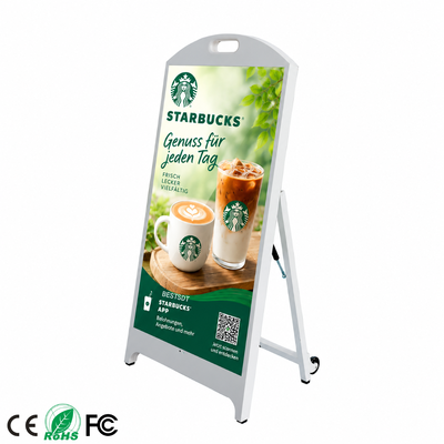 4500nits High Brightness Outdoor LED Poster Display IP65 Sunlight Readable Digital Sign