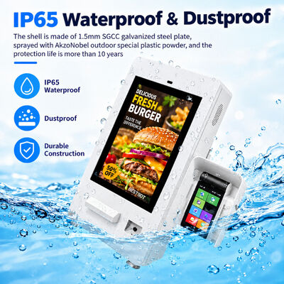 Outdoor LCD Self-Service Ordering Kiosk Automatic Brightness 178 Degree IPS Touch Screen
